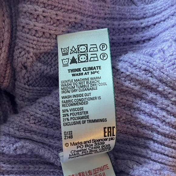 Lavender Button-Up Cardigan Sweater - Picture 4 of 4